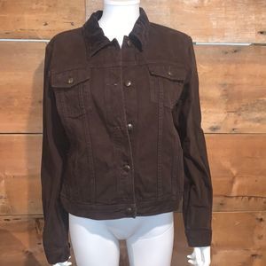 Polo Ralph Lauren Jeans Womans Brown Jean Jacket SZ.L